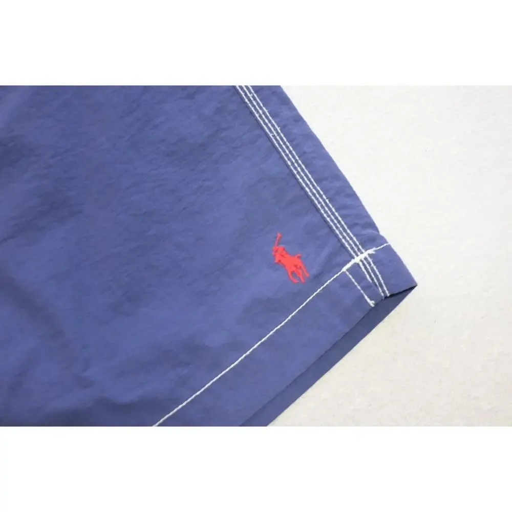 Polo Ralph Lauren Cargo Swim‎ Trunks Blue Water Shorts Netted Mens Size XL